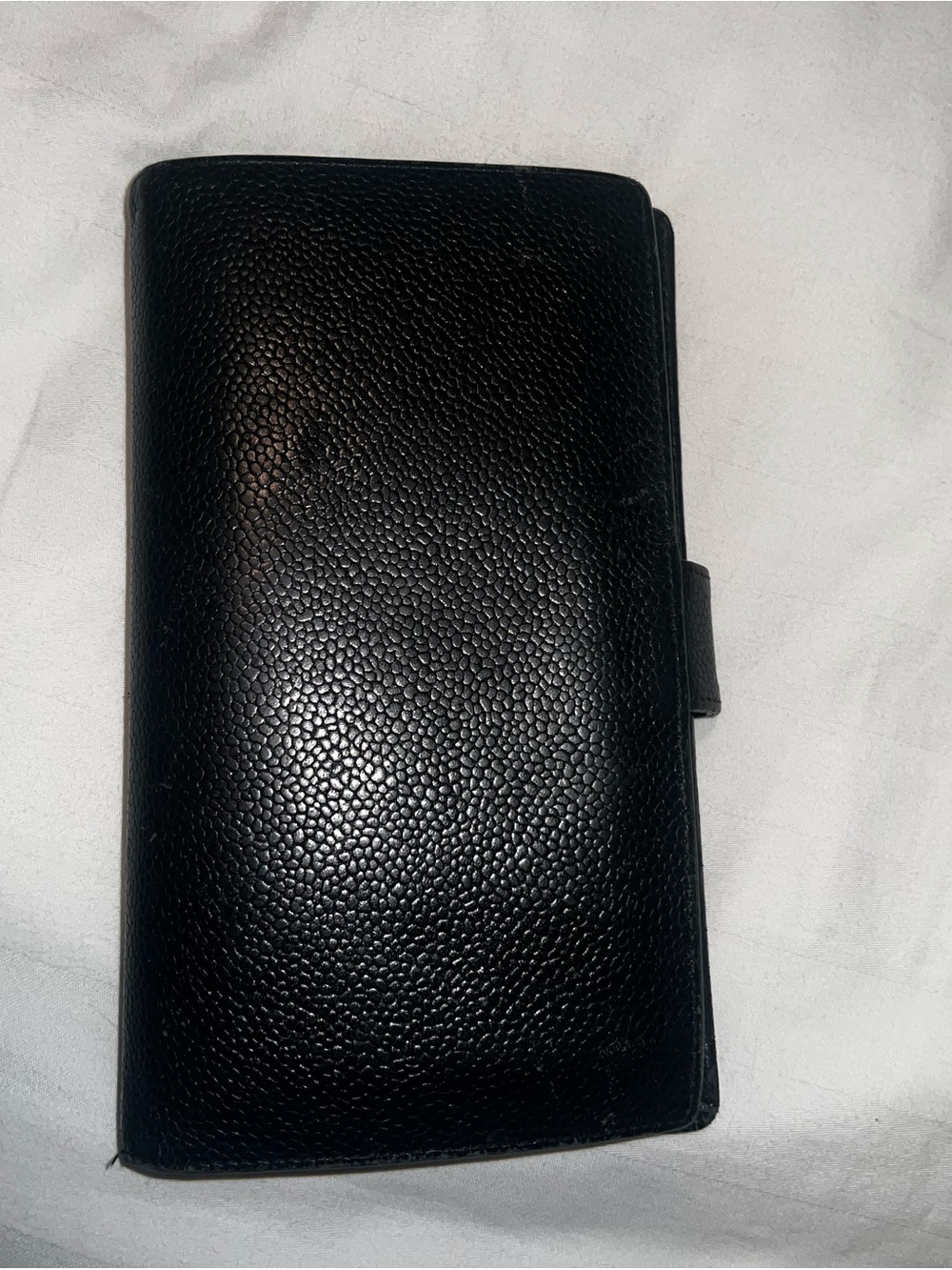 CHANEL Black Quilted Caviar Leather Bifold Wallet (Vintage) - Picture 2 of 9
